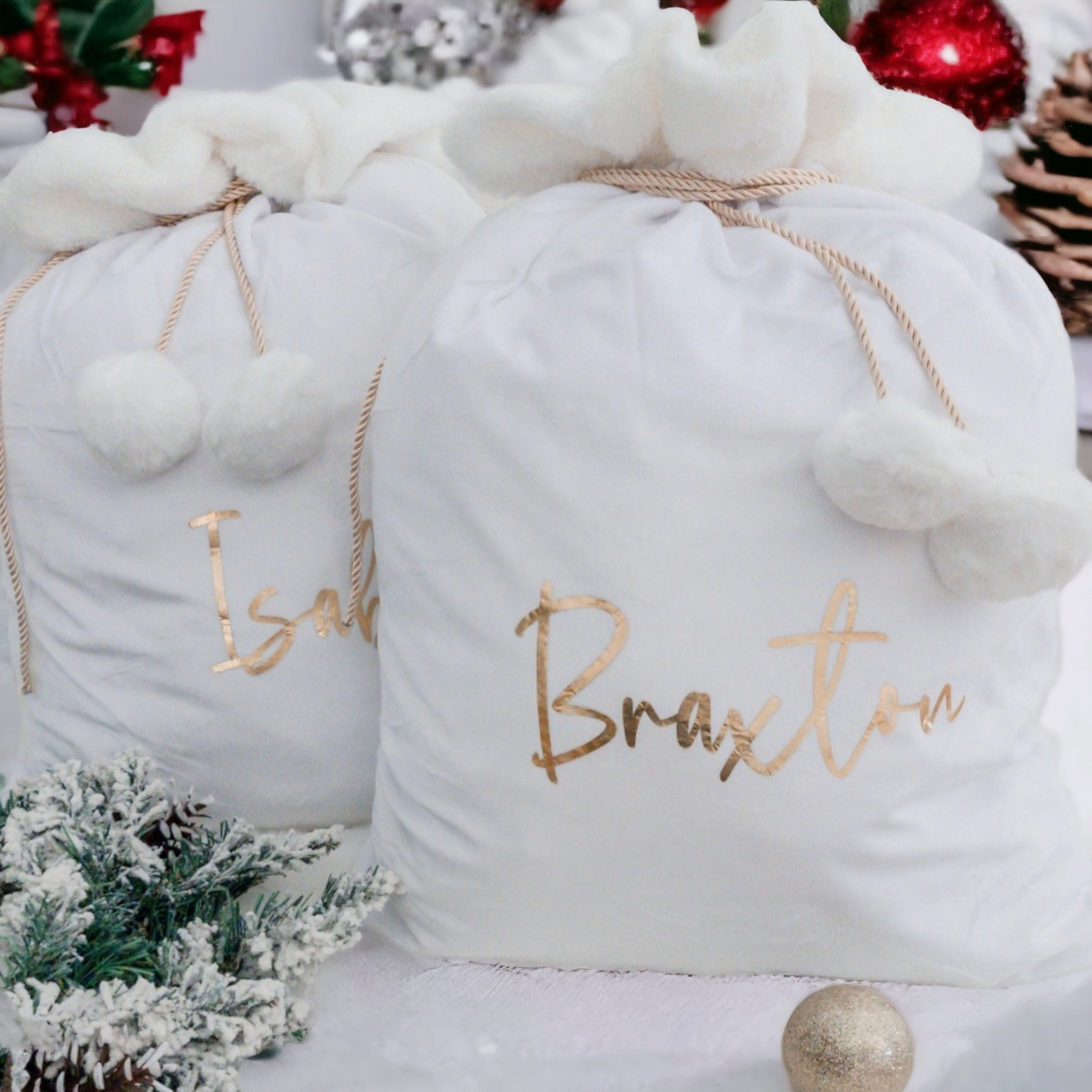 Luxury discount santa sack