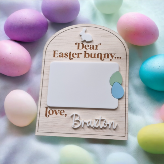 Letter to Easter Bunny Board